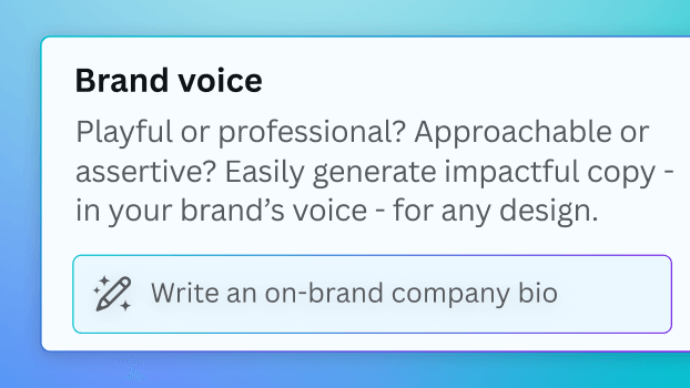 Brand voice example usage